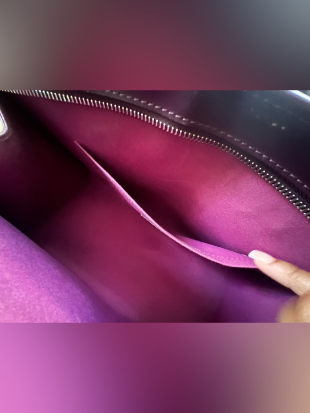 Louis Vuitton Structured Shoulder Bag in Deep Purple - Picture 7 of 16